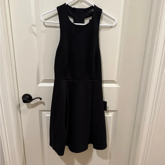 Lulus Cutout and About Black Skater Dress Size Small New with tags - Picture 6 of 10